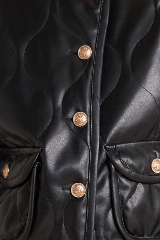 Moto Chic Faux Leather Jacket