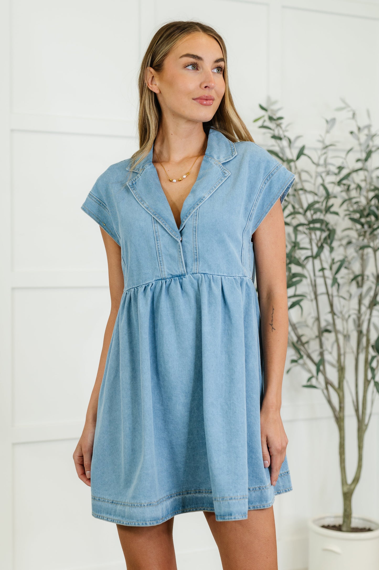 First Rodeo Denim Mini Dress