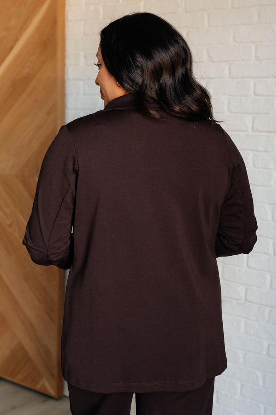 Hustle and Flow Blazer in Chocolate