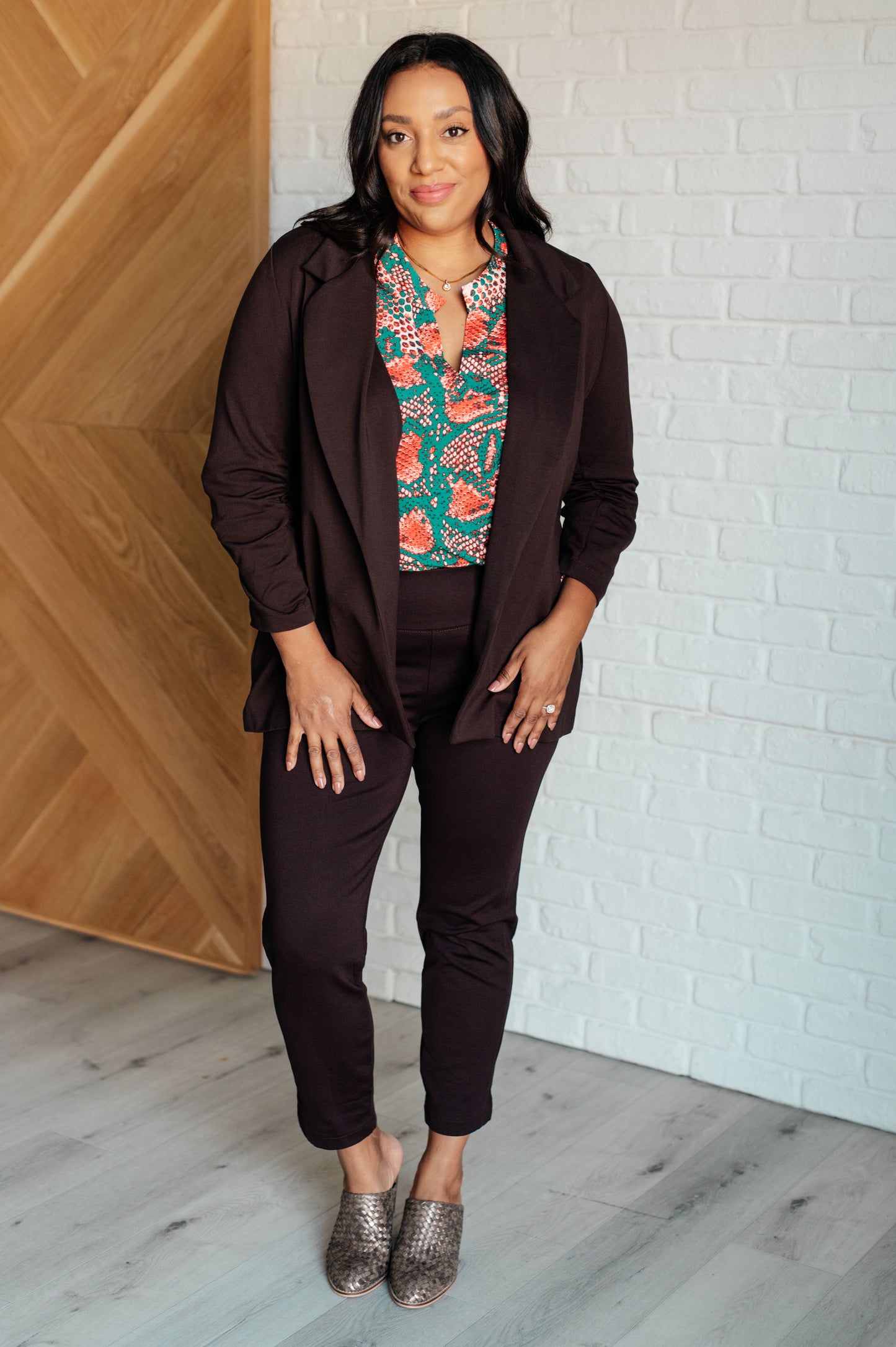 Hustle and Flow Blazer in Chocolate