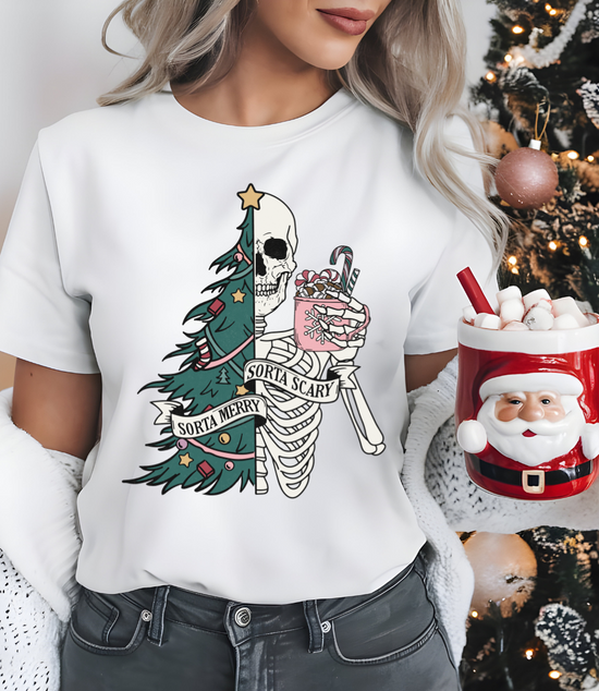 Sorta Merry Sorta Scary Graphic Tee & Sweatshirt