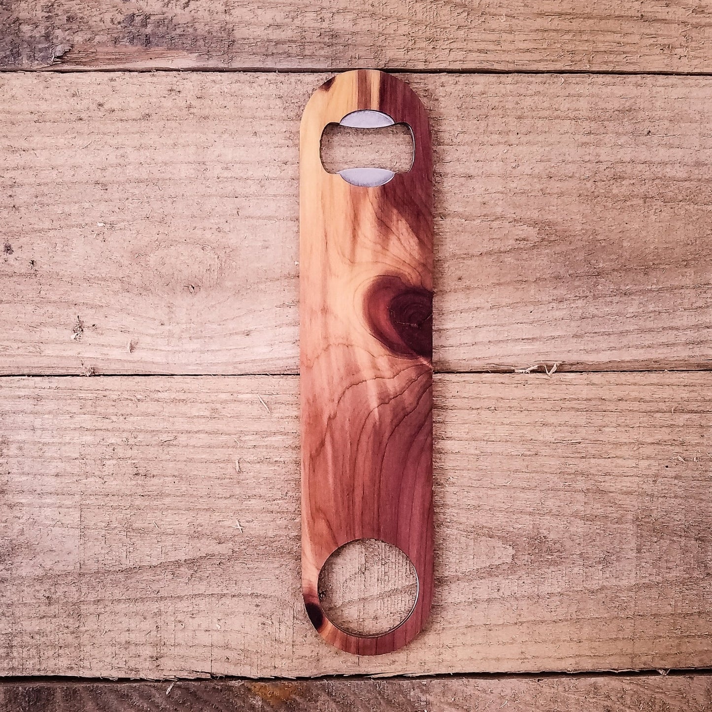 Wooden Bottle Opener | Handmade Speed Opener for Beer Lovers (full size)